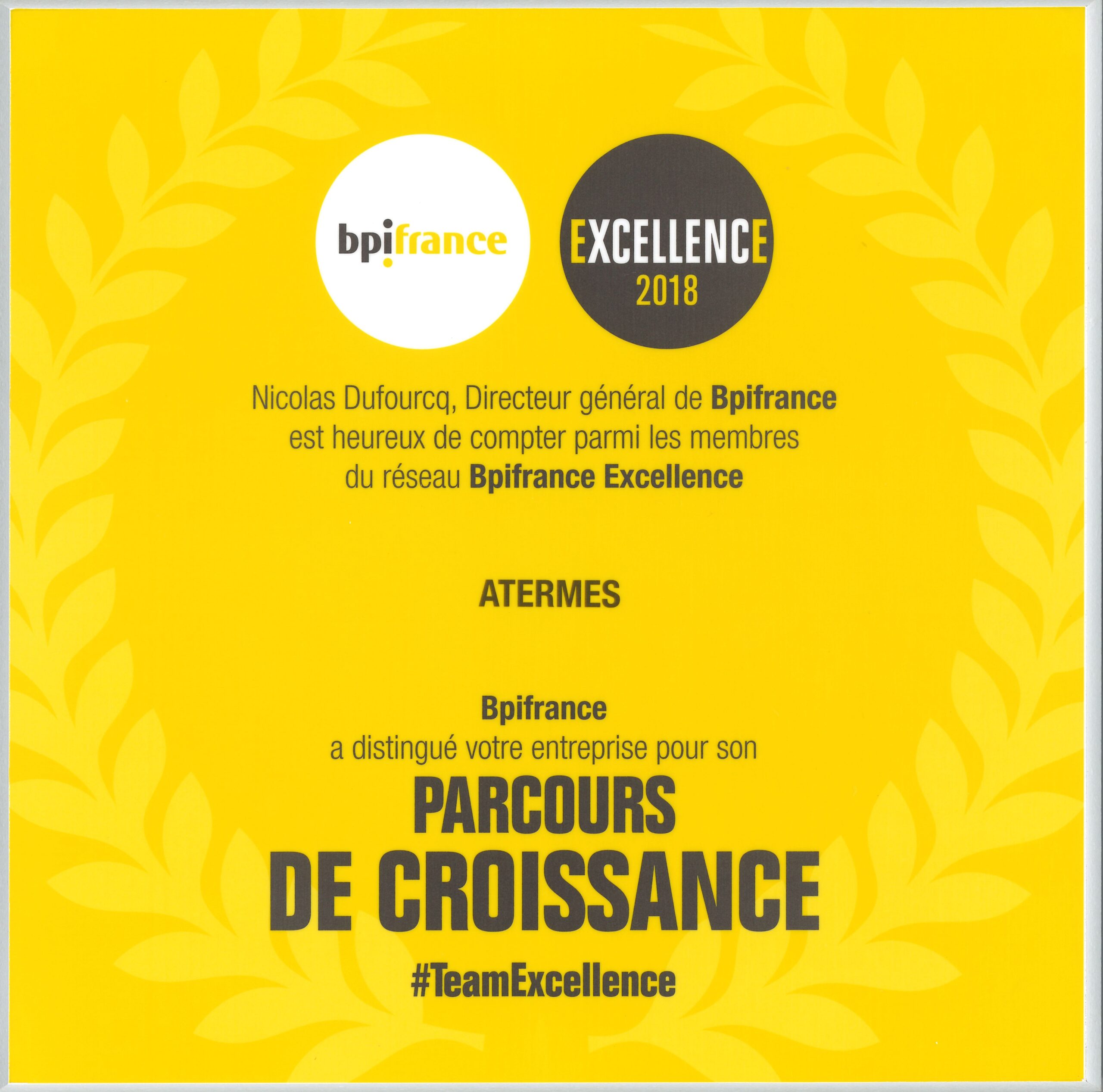 Excellence 2018 BPI France